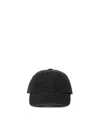 Stone Island Cotton Baseball Cap Curved Brim In Black