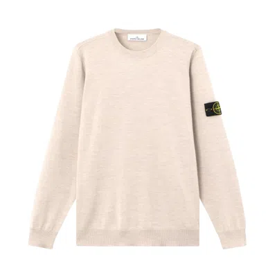 Pre-owned Stone Island Basic Crew Neck Sweatshirt 'desert' | Tan | Men's Size M In Brown