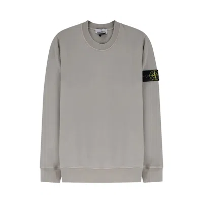 Pre-owned Stone Island Basic Crew Neck Sweatshirt 'pearl Grey' | Men's Size S In Gray