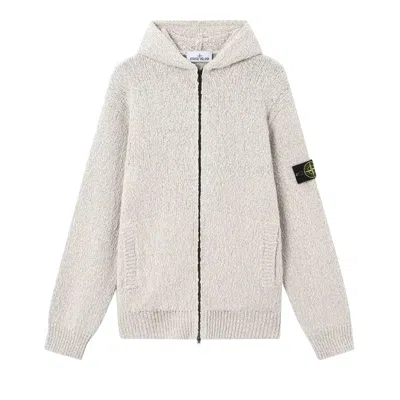 Pre-owned Stone Island Basic Hoodie Sweater 'melange Pearl Grey' | Men's Size S In Gray