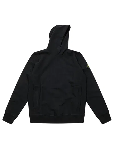 Stone Island Basic Hoodie With Logo Badge In V0029