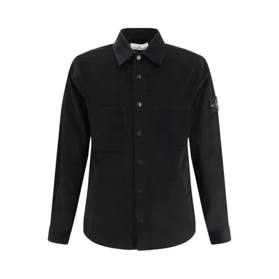 Pre-owned Stone Island Basic Shirt 'black' | Men's Size L