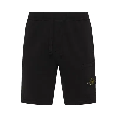 Pre-owned Stone Island Basic Small Logo Shorts 'black' | Men's Size M