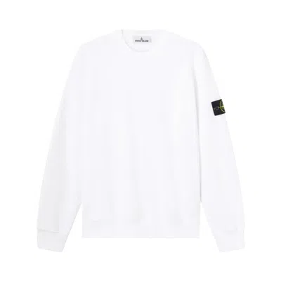 Pre-owned Stone Island Basic Sweashirt 'white' | Men's Size S