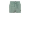 Stone Island Beach Shorts Green Polyamide In Green