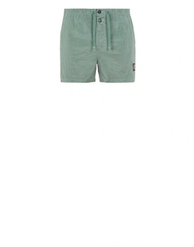 Stone Island Beach Shorts Green Polyamide