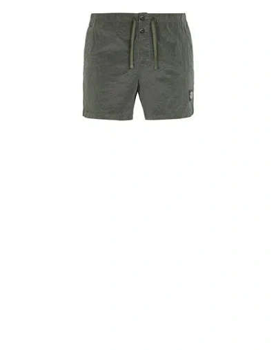 Stone Island Beach Shorts Green Polyamide