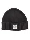 Stone Island Beanie In Black