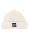 Stone Island Compass-patch Beanie In Nude & Neutrals