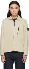 Stone Island Beige 1200003 Supima Cotton Twill Stretch-tc Jacket In Neutral