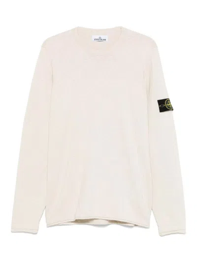 STONE ISLAND SUÉTER CUELLO REDONDO - BEIS