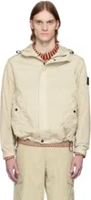 Stone Island Beige Crinkle Reps R-ny Jacket In V0095 Sand