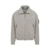 Stone Island Beige Lightweight Polyester Jacket With Hidden Hood In Multi