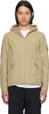 Stone Island Beige Nylon Smerigliato Ghost Jacket In V0090 Beige