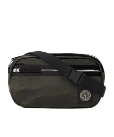 Stone Island Belt Bag With Zip Pocket And Ripstop Lining