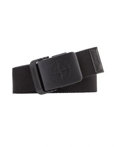 Stone Island Ceinture Noir Polyamide, Bauf