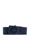 Stone Island Compass Belt In Green