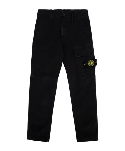 STONE ISLAND STONE ISLAND JUNIOR COMPASS STRAIGHT LEG PANTS