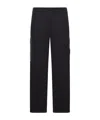 Stone Island Cotton Cargo Trousers In Black