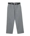 Stone Island Belt Loop Casual Pants In Gray