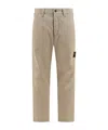 Stone Island Belt-loop Casual Pants In Nude
