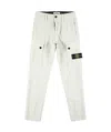 Stone Island Belt-loop Casual Pants In White