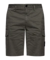Stone Island Compass-badge Bermuda Shorts In Black