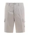 Stone Island Belt-loop Shorts In Gray
