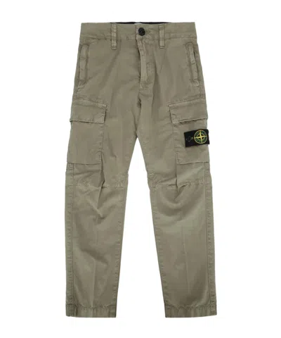 Stone Island Belt Loops Casual Pants In Mud