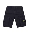 Stone Island Belt Loops Shorts In Navy Blue