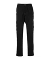 Stone Island Belt Loops Slacks In Black