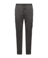 Stone Island Belt Loops Slacks In Black