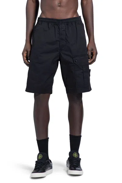 Stone Island Bermuda In Black