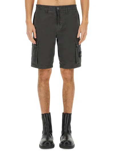 Stone Island Bermuda Cargo In Green
