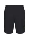 Stone Island Old Effect Cotton Cargo Bermuda Shorts Clothing