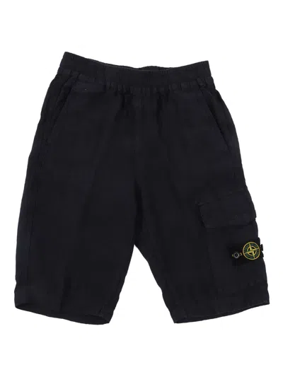 Stone Island Kids'  Bermuda Regular In Black