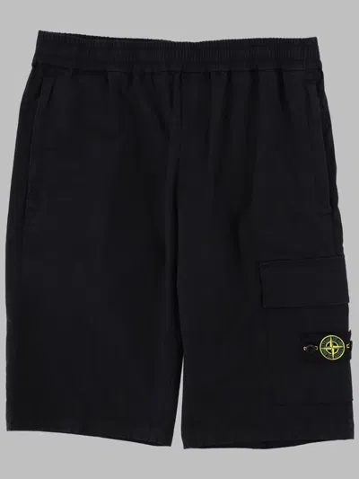Stone Island Bermuda Regular In Black
