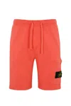Stone Island Bermuda Shorts 6200012 In Cotton In Papaya