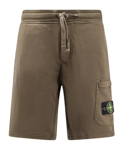Stone Island Bermuda Shorts In Green