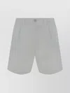 STONE ISLAND BERMUDA SHORTS WITH BELT LOOPS AND POCKETS