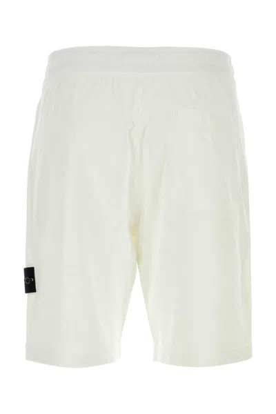 Stone Island Bermuda In White