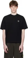 Stone Island Short-sleeve T-shirt With Compass Patch Black In Black