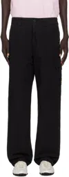 Stone Island Cotton Regular Fit Pants In Black