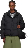 Stone Island Black 4100010 Crinkle Reps Recyled Nylon Down Jacket In Black
