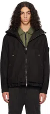 Stone Island Black 410m3 David Light-tc Jacket In V0029 Black