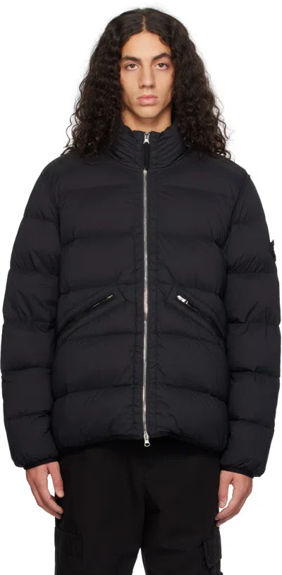 STONE ISLAND BLACK 43028 SEAMLESS TUNNEL NYLON DOWN JACKET