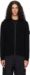 Stone Island Black 519c2 Full Rib Wool Rws Wool Jacket In V0029 Black