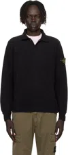 Stone Island Regular Fit Hooded Sweatshirt With Pouch Pocket In Black
