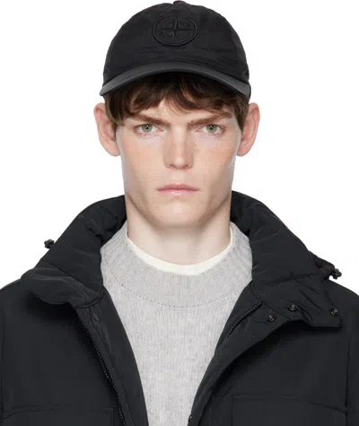 Stone Island Black 9100011 Nylon Metal Econyl Cap