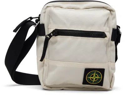 Stone Island Black 9200011 Resin Treated Cordura® 1500 Pouch In White